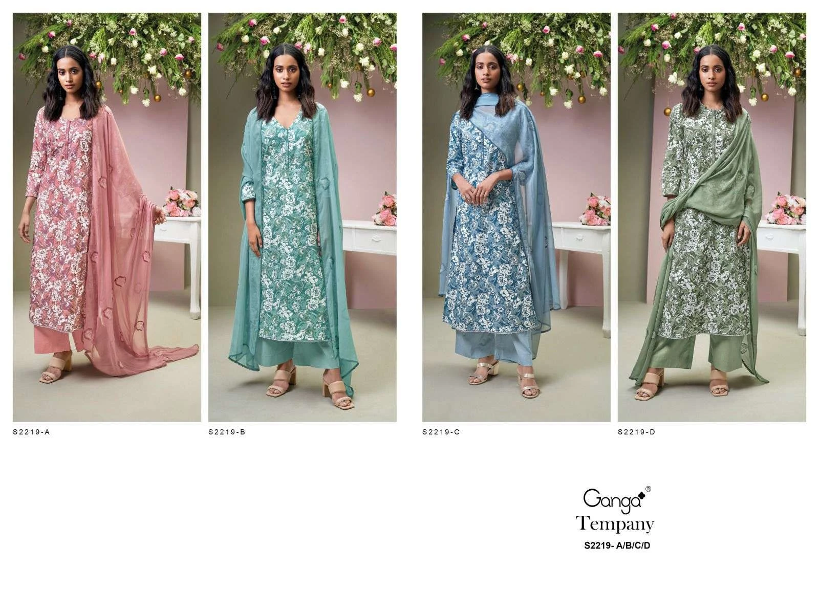 Ganga Tempany 2219 Premium Cotton Printed Wholesale Fancy Salwar Suit Catalog — Wholesale Salwar Suits, Ganga wholesale from Surat — view 6